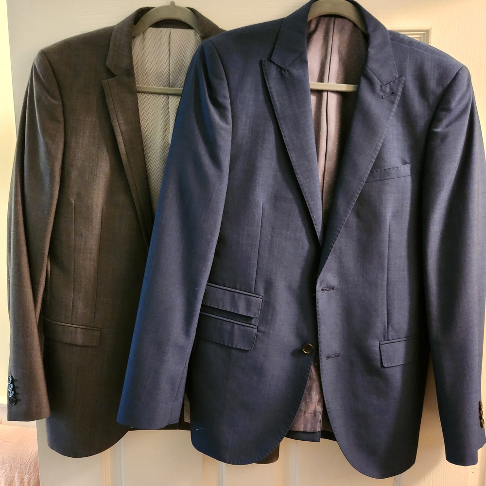 Navy Men's Two-Button Blazer - image 1